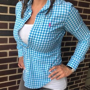 Ralph Lauren Sport bright blue button down